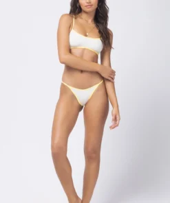 L*Space Pamela Top In Cream/Lemon Drop