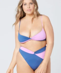 L*Space Ringo Top In Indigo/Rosebud