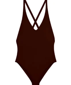 Jade Swim Mila One Piece In Chocolate Sheen One Pieces