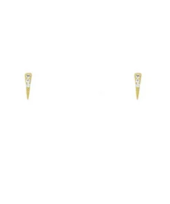 ZOU Pave Spike Stud Earrings