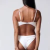 Bottoms Aila Blue Tartare Bottom In White Rib