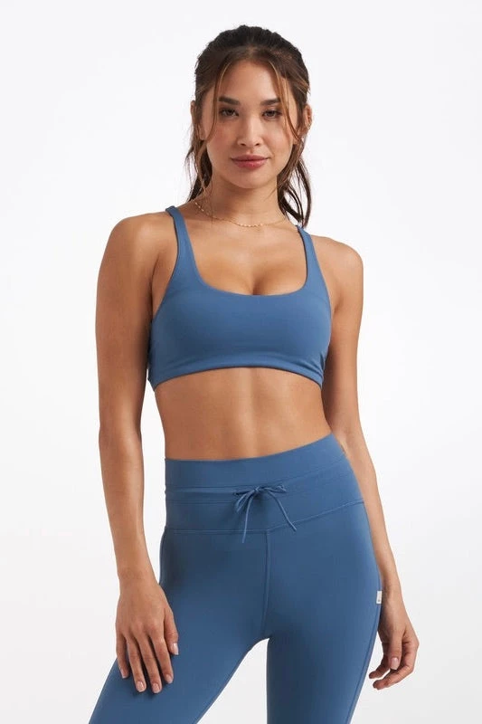 Vuori Yosemite Bra - Pool Blue | High-Performance Activewear for Women 3 Vuori Clothing New Vuori Yosemite Bra In Pool Blue