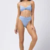 L*Space Ringo Top In Shimmer Sky Blue