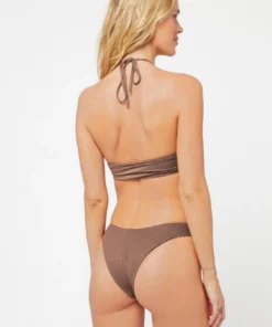 L*Space Cabana Bitsy Bottom In Cafe Bottoms