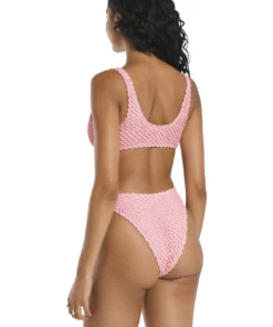 Aro Swim Isabelle Top In Pink Lemonade Tops