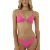 Malai Swimwear Malai Chill Top In Glow Pink Tops