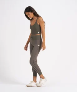 Vuori Clothing Vuori Rib Crop Tank In Oregano New