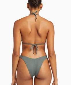 Vitamin A California High Leg Bottoms In Sea Green EcoRib