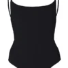 Anemos KM Square Neck One Piece In Black One Pieces