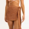 Rhythm Desert Knit Sarong In Sienna