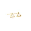 Honi Hoops Lia Studs In Gold Clothing & Accessories