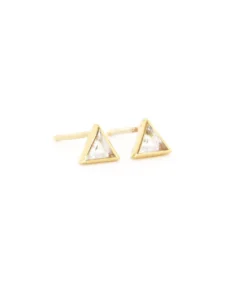 Honi Hoops Lia Studs In Gold Clothing & Accessories