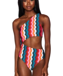 BEACHRIOT BEACH RIOT Celine One Piece In Tropical Wave